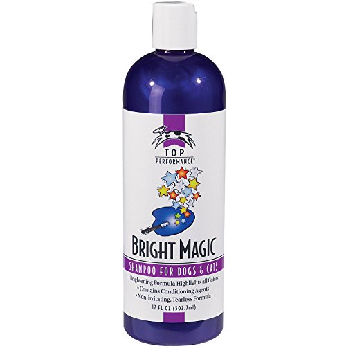 Top Performance Bright Magic Dog Shampoo and Cat Shampoo  Safe Formula for Bathing Puppies and Kittens in 17 Oz. Bottle