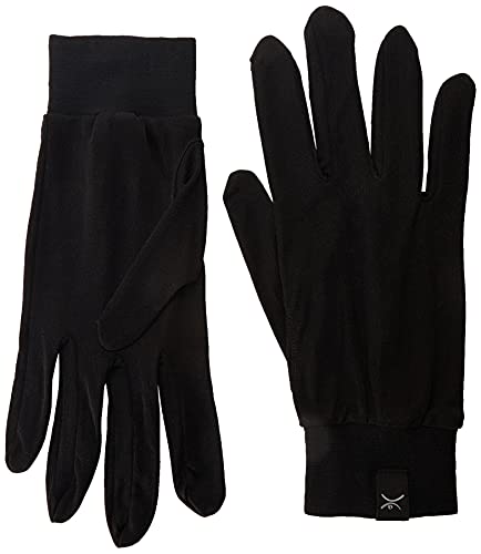 Terramar Standard Adult Thermasilk Glove Liner, Black, Large