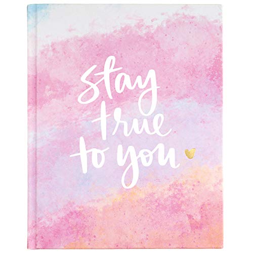 Eccolo Dayna Lee Collection Stay True To You 8x10" Hardcover Journal/Notebook, 256 Acid-Free Lined Pages