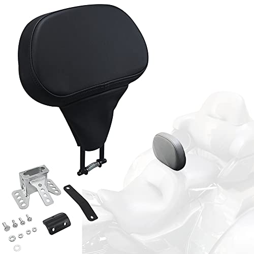 FOVPLUE Rider Backrest,Detachable Adjustable Plug-in Driver Rider Backrest Pad for Harley Street Glide Road King 2009-2023 Ultra Limited FLHTK FLHTKL CVO Limited FLHTKSE Street Glide FLHX