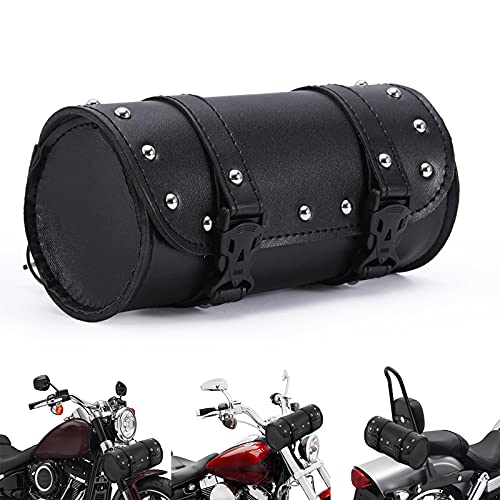 INNOGLOW Motorcycle Handlebar Bag Saddle bag Fork Roll Barrel Bag Waterproof Universal for Harley Yamaha Kawasaki Suzuki Ducati