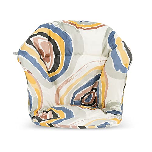 Stokke Clikk Cushion, Multi Circles - Compatible with Stokke Clikk High Chair - Provides Support for Babies - Made with Organic Cotton - Reversible & Machine Washable - Best for Ages 6-36 Months