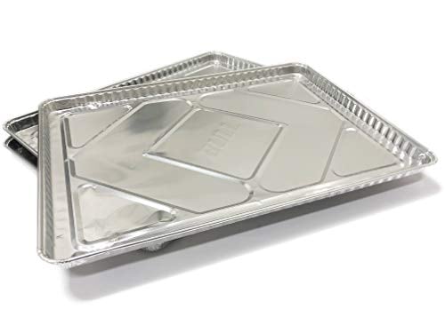 Bull Outdoor Products 24268 Grease Tray Liner, Silver, 12 Pack, for 30" Bull Grills