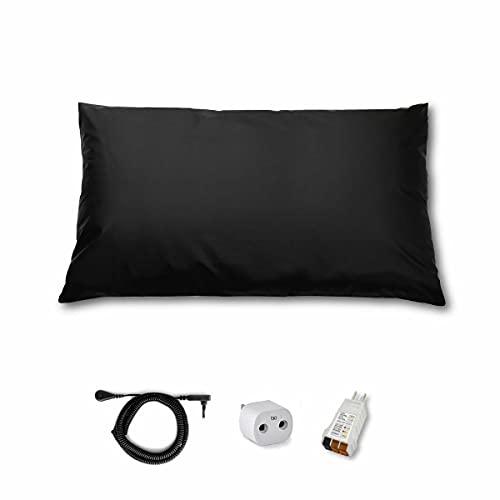 Grounding Pillow Case, King Size Pillow Covers to Improve Sleep, Energy, Snoring, and Beauty with Clint Obers EARTHING Products