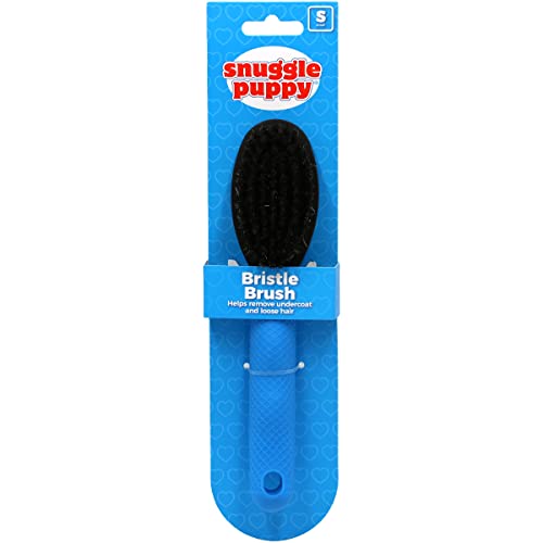 Snuggle Puppy Grooming - Bristle Brush for Dogs - Small - Helps Remove Undercoat and Loose Hair from Pets