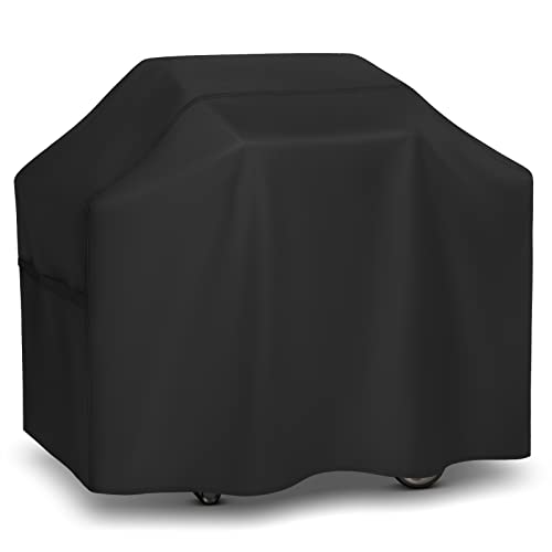 Arcedo BBQ Grill Cover, 52 Inch Heavy Duty Waterproof Grill Cover, Fade Resistant Outdoor Barbecue Gas Grill Cover, All Weather Protection, Fits Weber, Charbroil, Nexgrill and and More Grills