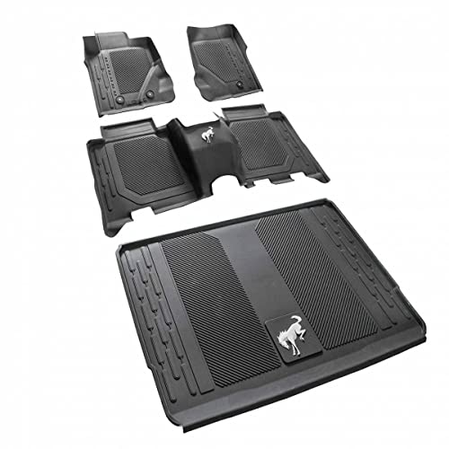 Ford / Motorcraft OEM FRONT REAR CARGO VINYL LINER 5 PIECE SET COMPATIBLE WITH 2021+ BRONCO, 4 DOOR 4DR