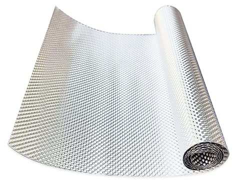 Embossed Aluminum Heat Shield Automotive 20'' x 27.5'' High Temp Thermal Barrier Exhaust Wrap Electrical For Cars/Turbo Manifold