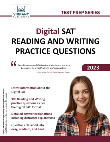 Digital SAT Reading and Writing Practice Questions (Test Prep Series)