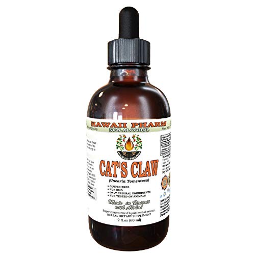 Cat's Claw Alcohol-Free Liquid Extract, Cat's Claw (Uncaria Tomentosa) Dried Inner Bark Glycerite Herbal Supplement 2 oz