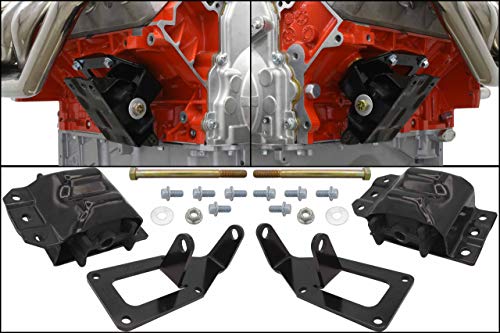 ICT Billet Swap Engine Conversion Mount Kit Compatible with 4WD 1988-1998 Chevy OBS Truck - LS1 LM7 LR4 LQ4 LS6 L59 LQ9 LM4 L33 LS2 LH6 L92 L76 LY2 LY5 LY6 LC9 LFA LH8 LMG LS3 L98 5510-KIT002EM