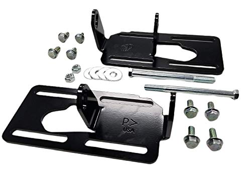 SBC Vehicle to LS Engine Swap Mount 1973-1987 Square Body 1988-1998 OBS Chevy C10 C/K Full Size Truck Steel Adjustable Motor Conversion Bracket Adapter Plate Clamshell 1500 2WD Small Block