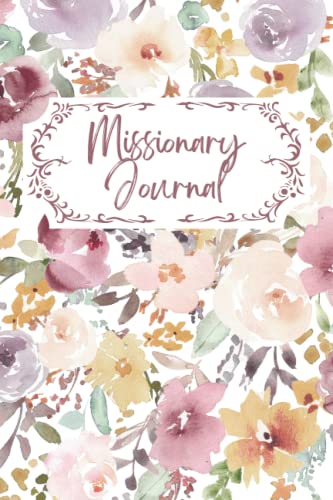 LDS Missionary Journal for Sister Missionaries with Floral Cover (6"x9")