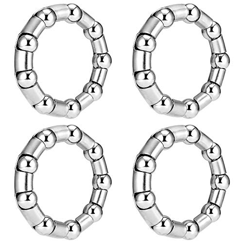 Jaceyon Bike-Ball-Bearing-Retainer, Bicycle-Ball-Bearings, 5/16" x 9-Balls-Bike-Crank - 4 Pcs Replacement Mountain Bike Parts Repair Accessories for MTB Bicycle Crank Bottom Bracket