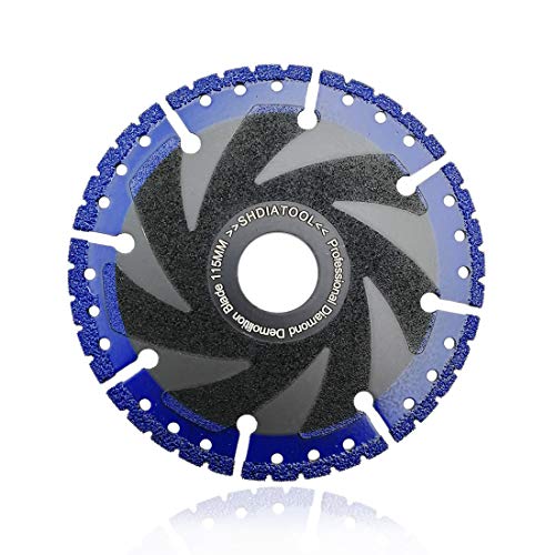 SHDIATOOL 4-1/2 Inch Metal Cutting Diamond Blade All Purpose Cut Off Wheel for Rebar Sheet Metal Angle Iron Stainless Steel(for 7/8 Arbor)