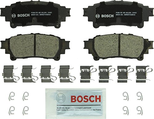 BOSCH BC1391 QuietCast Premium Ceramic Disc Brake Pads - Compatible With Select Lexus GS200t, GS350, GS450h, IS200t, IS250, IS300, IS350, RC350, RX350, RX450h; Toyota Highlander, Prius, Sienna; REAR