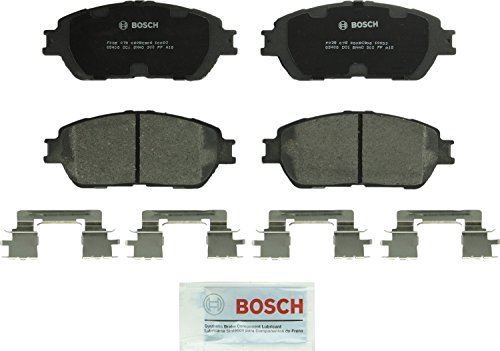 BOSCH BC906 QuietCast Premium Ceramic Disc Brake Pad Set - Compatible With Select Lexus ES300, ES330; Toyota Avalon, Camry, Sienna, Solara, Tacoma; FRONT
