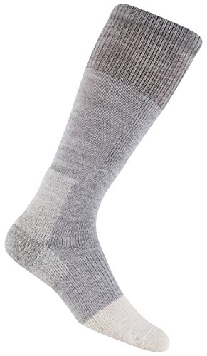 thorlos EXCO Max Warmth and Cushion Extreme Cold Over The Calf Wool Thermal Socks, Light Grey, Large
