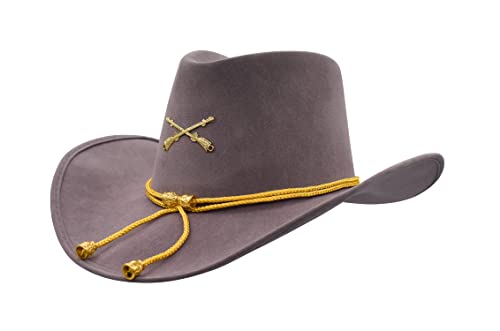 Nicky Bigs Novelties Costume Accessory Civil War Officer Cowboy Hat, Gray