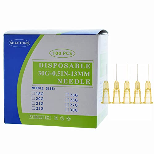 Disposable sterile Needles 100Pack (30G-0.5IN)