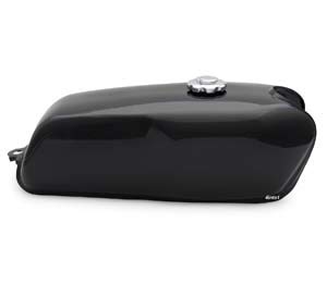 The Horizon Cafe Racer Gas Tank - Black - Motorcycle Gas/Fuel Tank 2.4 Gallon 9 Liters