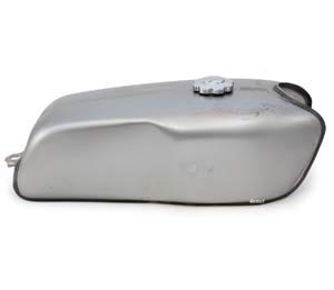 The Horizon Cafe Racer Gas Tank - Raw Steel - Motorcycle Gas/Fuel Tank 2.4 Gallon 9L