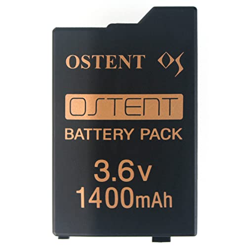 OSTENT Real 1400mAh 3.6V Lithium Ion Li-ion Polymer Rechargeable Battery Pack Replacement Upgraded Version for Sony PSP 2000/3000 PSP-S110 Console Video Games