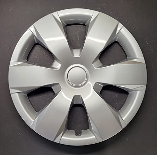 MARROW One Wheel Cover Hubcap Fits 2007-2011 Toyota Camry; 16 Inch; 6 Spoke; Silver; Plastic; One Single Hubcap Only; Spring Steel Clip