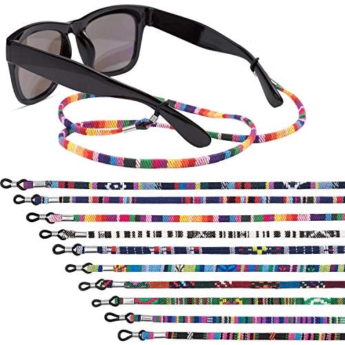 EAONE 10 Pieces Eye Glasses Holders Around Neck, Glasses Strap Sports Sunglasses Strap Eyeglasses Lanyard for Men Women Kids (Colorful)