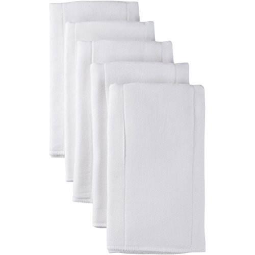 Gerber Unisex Baby Boys Girls Gauze Prefold Cloth Diapers Multipack White 5 Pack