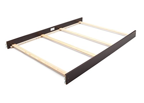 CC KITS Universal Replacement Full Size Bed Rails with Claws/Hooks for Full/Double Beds with Slats (Espresso)