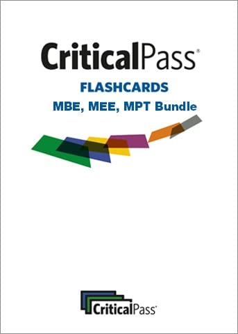 Critical Pass - MBE, MEE, and MPT Flashcard Bundle