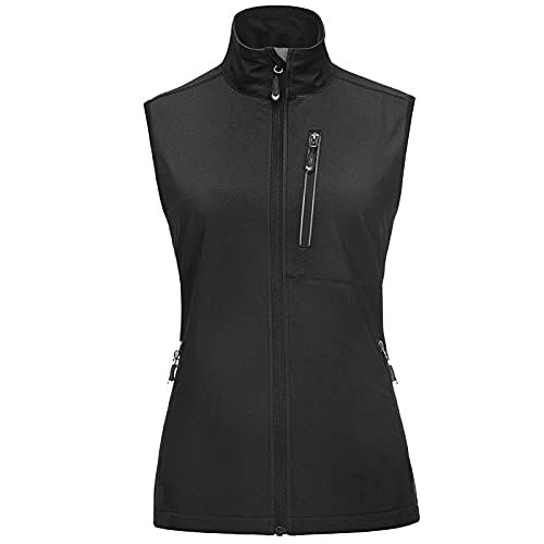 33,000ft Women's Lightweight Running Vest Outerwear with Pockets, Windproof Sleeveless Jacket for Golf Hiking Travel