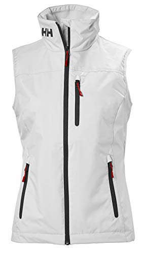 Helly-Hansen Women's Crew Vest Waterproof, Windproof, & Breathable Sailing Vest, 001 White, 3X-Large