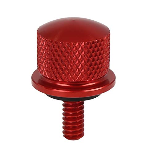 X AUTOHAUX 1/4 Inch-20 Thread Motorcycle Red Aluminum Alloy Rear Seat Bolt Mount Screw for Harley Davidson Sportster 1996-2017