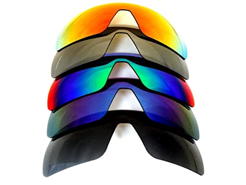 Galaxy Replacement Lenses For Oakley Sutro OO9406 (Not Asian Fit Or Lite Model) Sunglasses 5 Color Pairs Polarized Black/Blue/Green/Titanium/Red