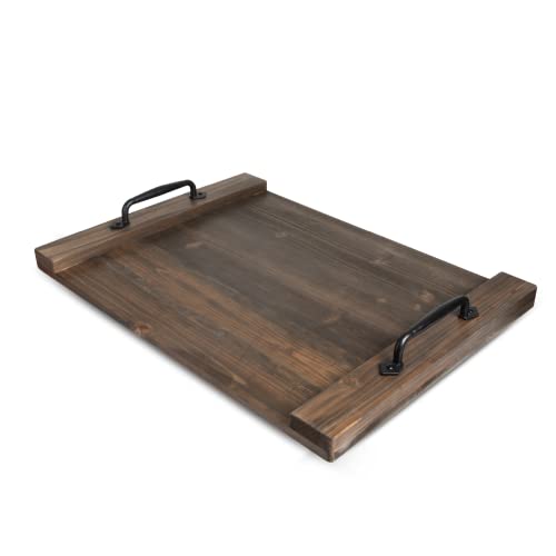 Ilyapa Noodle Board Wood Stove Top Cover for Gas Stove and Electric Stove Burner Covers, Farmhouse Serving Tray with Handles Made of Cast Iron, 22x30 Inches, Farmhouse Noodle Board, Charcuterie Board