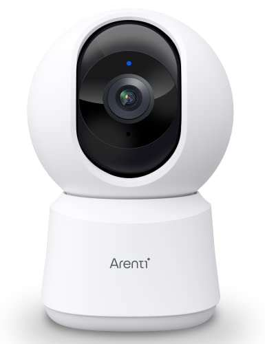 ARENTI 5ghz WiFi Security Camera Indoor, 4MP Pet Dog Camera with Phone App, Baby Home Cam 2.4G/5G Dual-Band, Pan/Tilt, AI Motion Detection, Auto Tracking, 2-Way Talk, Night Vision, Works with Alexa