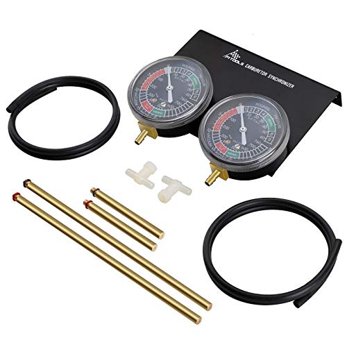 P1 Tools Motorcycle Vacuum Carburetor Synchronizer Carb Sync Gauge 2 Cylinder