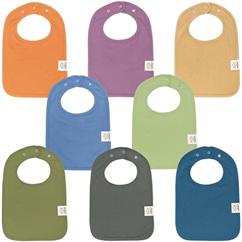 8-Pack Organic Baby Bibs for Boy, Girl - Drool Bibs for Baby Boy, Bibs for Baby Girl, Baby Bibs for Girls, Boys, Baby Boy Bibs, Baby Girl Bibs, Baby Bib, Toddler, Infant Bibs, Cotton Bibs (Cruise)