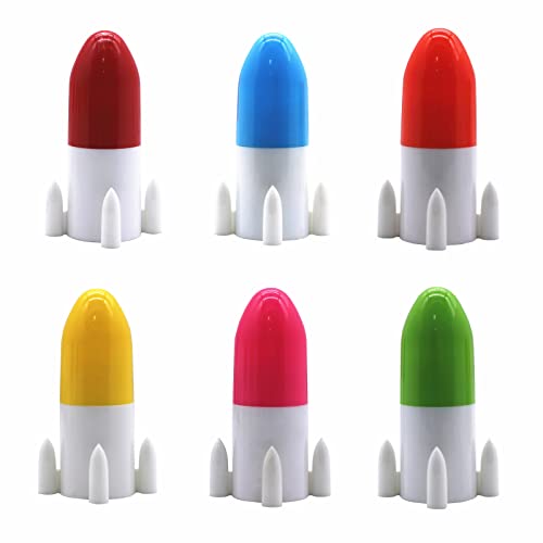 SWTOOL 30PCS Rocket Ballpoint Pen Novelty Retractable Ball Pen for Kids Student Office School Birthday Party Favor (Random Color)