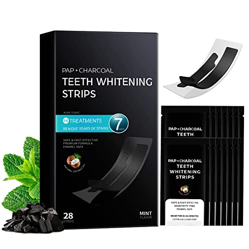 Teeth Whitening Strips, Whiten Strips for Teeth Sensitivity Free, Professional Teeth Whitening Strips kit, 14 Treatments for Teeth whitening, 28 Dental Whitener Strips, Mint Flavor