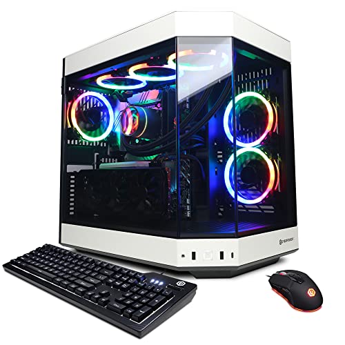 CyberpowerPC Gamer Xtreme VR Gaming PC, Intel Core i9-13900KF 3.0GHz, GeForce RTX 4070 Ti 12GB, 16GB DDR5, 1TB NVMe PCIe SSD, WiFi Ready & Windows 11 Home (GXiVR8080A34), White