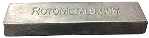 RotoMetals Zinc Ingot 99.7% min About 3.5 pounds Great for Small Castings/Weight- Made in USA