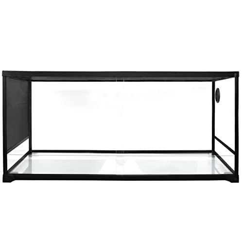 AIICIOO Reptile Glass Tank - 48 x 18 x 18 Inches Knock Down Full View Natural Terrarium for Chameleon Gecko Corn Snake Iguana & Lizard Aquarium