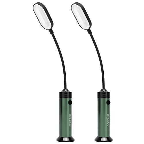 BALGLO LED grill lights Accessories for Outdoor grilling Magnetic Base 360 Degree Flexible Gooseneck BBQ Lights Gifts for Men Women father Set of 2, Green
