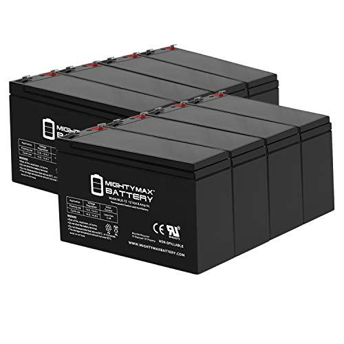 Mighty Max Battery 12V 8Ah Compatible for APC Back-UPS XS 1300VA LCD, BX1300LCD - 8 Pack