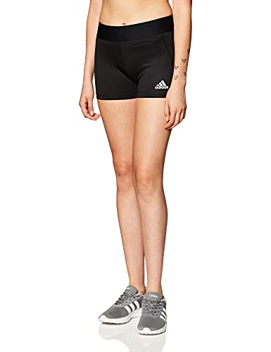 adidas Women's Alphaskin Volleyball 4-Inch Short Tights Black/White L3