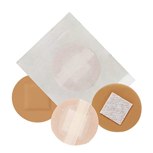 200 Spot Bandages Small Sheer Plastic Adhesive Dot Bandages with Non-Stick Pad  Sterile Tiny Round Bandages 7/8" for Small Wounds, Pimples, Vaccination and Blisters for Face, Hands and Arms