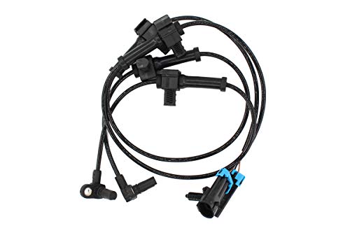 NewYall Pack of 2 Rear Left Driver LH + Right RH Passenger Side ABS Wheel Speed Sensor